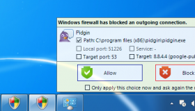 Can windows firewall block outgoing connections